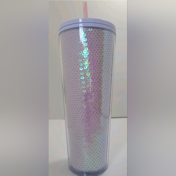 Starbucks Sequin Cold Cup - White - Picture 3 of 5